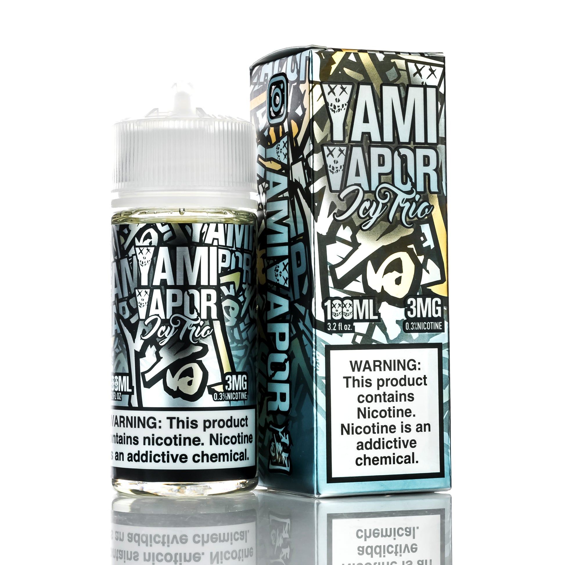 Icy Trio 100ml by Yami Vapor - Strawberry Kiwi, Lychee Vape Juice - $16.95 Icy Trio 100ml by Yami Vapor - Strawberry Kiwi, Lychee Vape Juice - $16.95